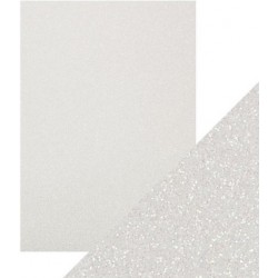 Craft Perfect - Glitter Card - Sugar Crystal - A4 5/PK - 9948e
