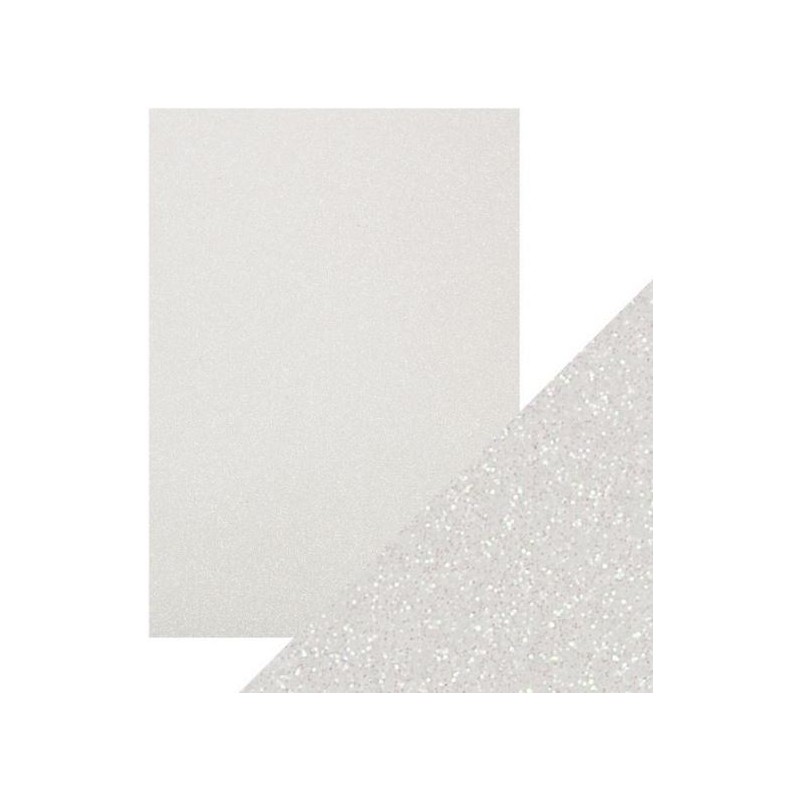 Craft Perfect - Glitter Card - Sugar Crystal - A4 5/PK - 9948e