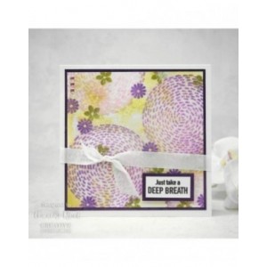 Woodware - Clear Singles Stitched Circle 4 in x 4 in stamp - FRS091