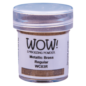 WOW Embossing Powders - Metallic Brass - Jar Size:15ml Jar - WC03R