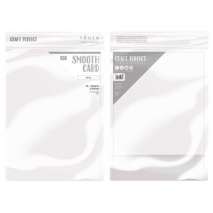 Craft Perfect - Smooth Card - White 300 gsm - A4 (5/PK) - 9567e