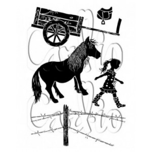 Card-io - Pony Trek A6 Clear Stamp Set - CCSTPON-01