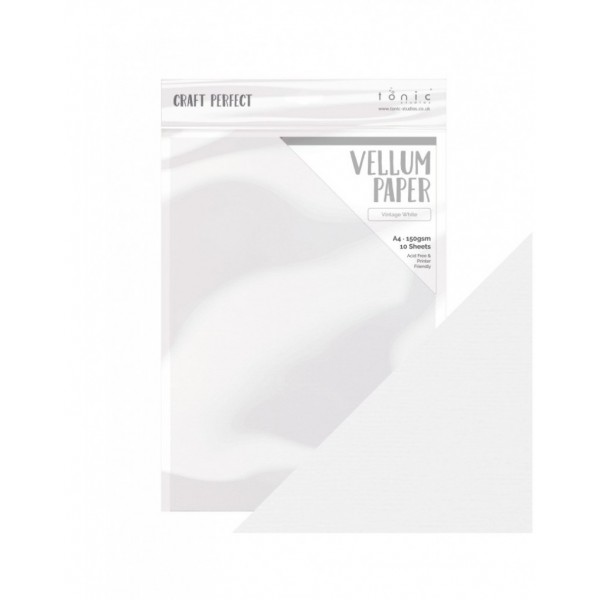 Craft Perfect - Vintage White Vellum - 9996e