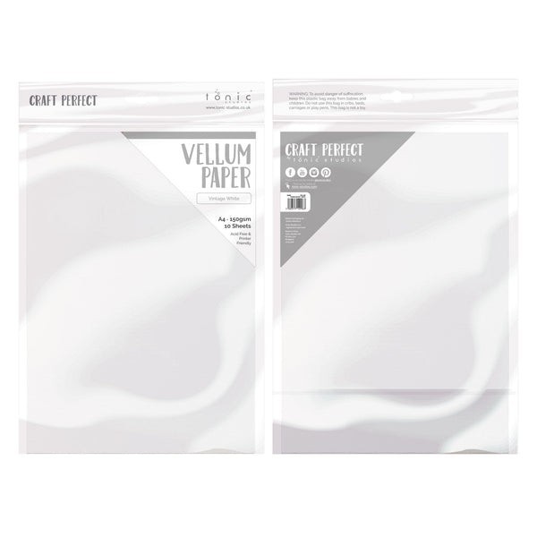 Craft Perfect - Vintage White Vellum - 9996e