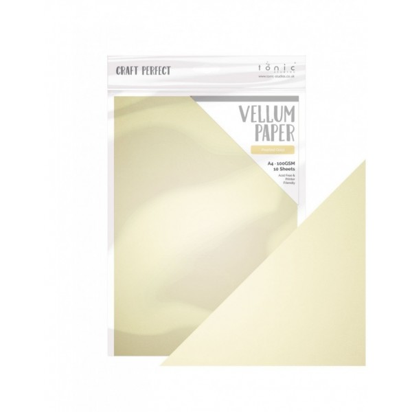 Craft Perfect - Pearled Gold Vellum - 9999e