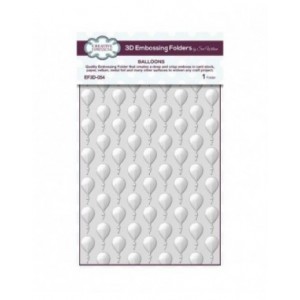 Creative Expressions -  Balloons 5 3/4 in x 7 1/2 in 3D Embossing Folder - EF3D-054