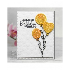 Creative Expressions -  Balloons 5 3/4 in x 7 1/2 in 3D Embossing Folder - EF3D-054