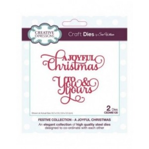 Creative Expressions - Creative Expressions Sue Wilson Festive Mini Expressions Duos A Joyful Christmas Craft Die - CEDME120