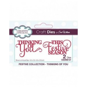 Creative Expressions - Creative Expressions Sue Wilson Festive Mini Expressions Duos Thinking Of You Craft Die - CEDME121