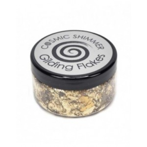 Cosmic Shimmer -  Gilding Flakes Chocolate Gold 100ml - CSGFCHOC