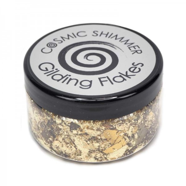 Cosmic Shimmer -  Gilding Flakes Chocolate Gold 100ml - CSGFCHOC