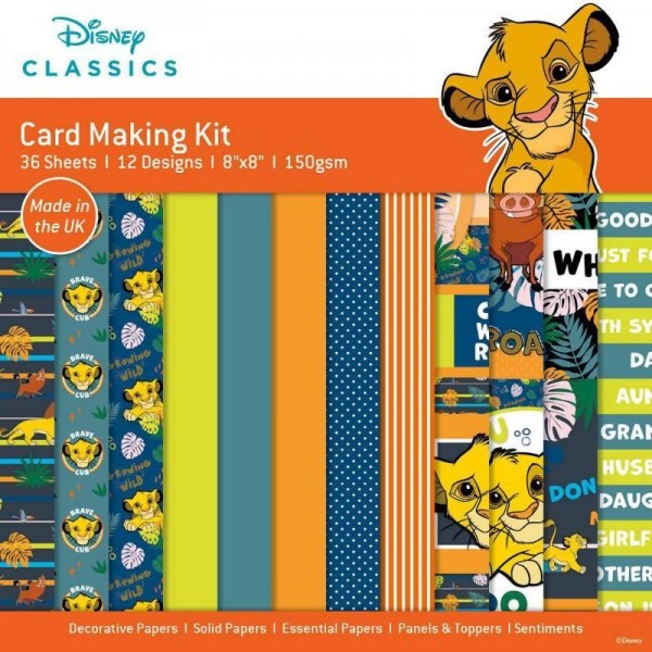 Disney - The Lion King - 8 in x 8 in Card Making Pad - DYP0013