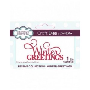 Creative Expressions - Creative Expressions Sue Wilson Festive Mini Expressions Winter Greetings Craft Die - CEDME124