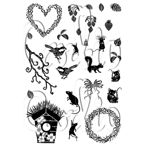 Card-io - Amiable Abodes A6 Clear Stamp Set - CCSTAMI-01