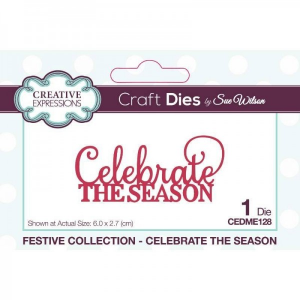 Creative Expressions -  Sue Wilson Festive Mini Expressions Celebrate The Season Craft Die - CEDME128