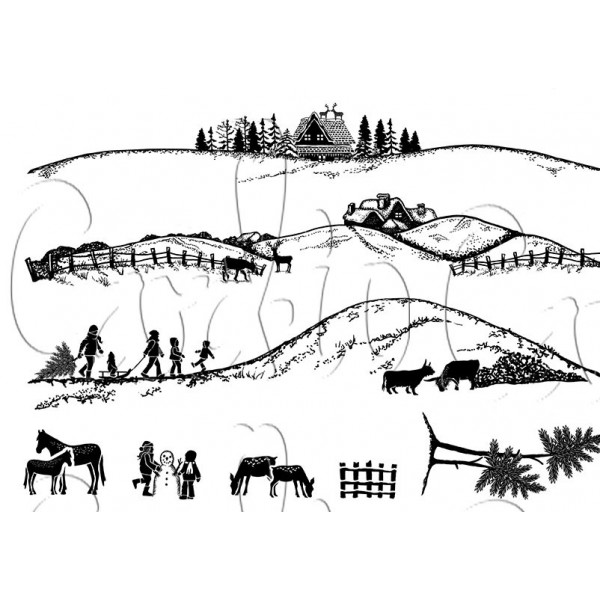 Card-io - Seasonal Skylines Clear Stamp Set - CCSTSEA-02