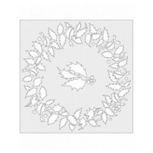 Card-io - Holly Wreath MajeMask Stencil - STHO-03
