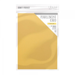 Craft Perfect - Pearlescent Card - Lemon Lustre - A4 (5/PK) - 9510e