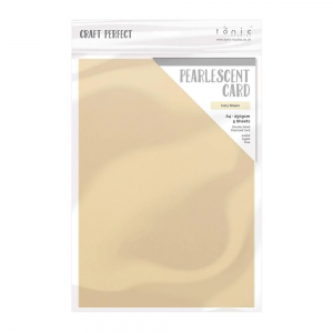 Craft Perfect - Pearlescent Card - Ivory Sheen - A4 (5/PK) - 9512e