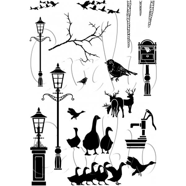 Card-io - Christmastide Clear Stamp Set - CCSTCHR-07