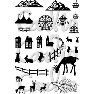 Card-io - Festive Scene Clear Stamp Set - CCSTFES-03