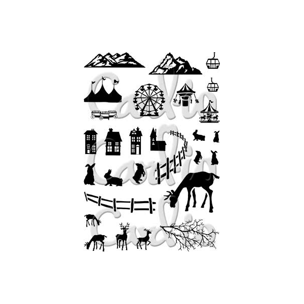 Card-io - Festive Scene Clear Stamp Set - CCSTFES-03